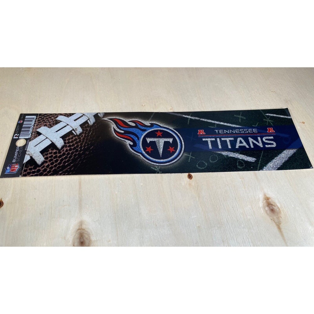 Tennessee Titans Bumper Sticker Football NFL‎ Brand Glitter Design Licensed